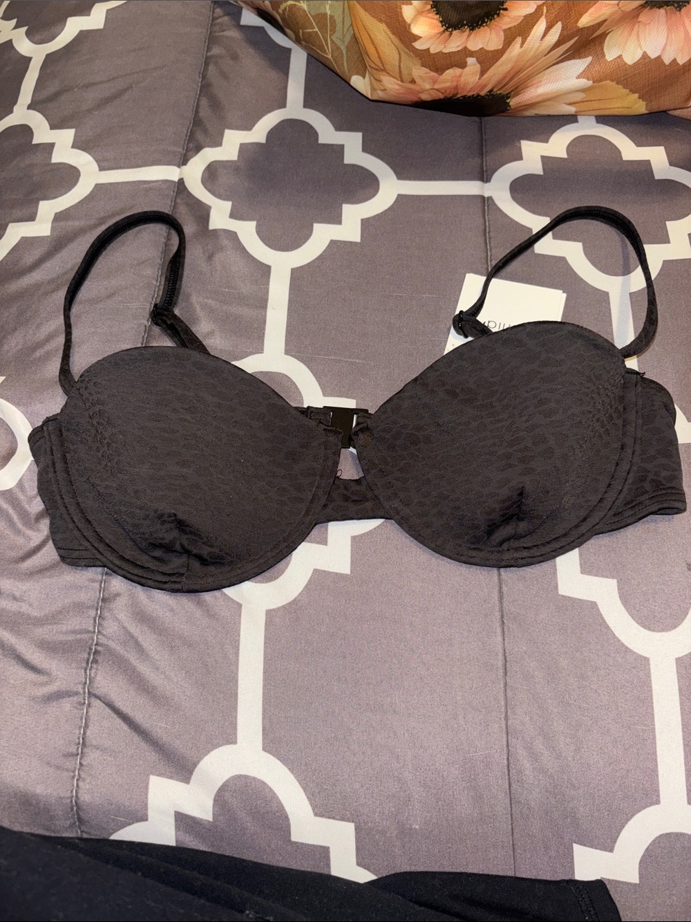 NWT onia Black Underwire swim top